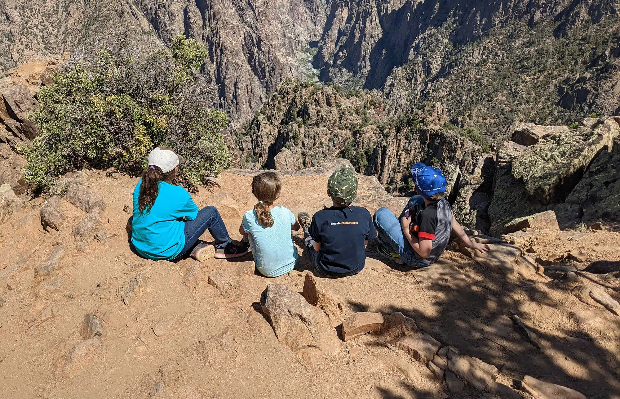 RLS Students on overlook of Black Canyon of the Gunnison